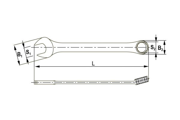 Гаечный ключ Thorvik CWI1316 комбинированный дюймовый 13/16 52914