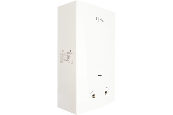 Газовый проточный водонагреватель LENZ TECHNIC 10L WHITE LT10LW