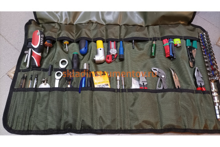 Сумка для набора инструментов с планкой для головок Дело Техники 974443