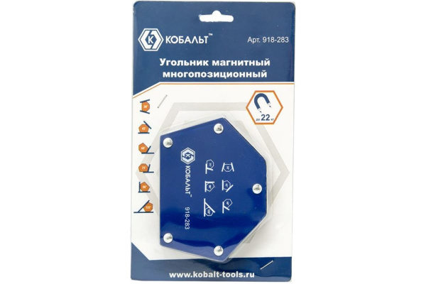 Угольник магнитный многопозиционный (115х90 мм; 6 углов; до 22 кг) КОБАЛЬТ 918-283
