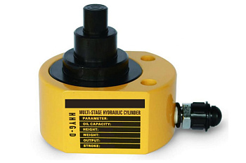 Гидравлический телескопический домкрат TOR HHYG-20D ДТ20Г27 низкий, 20 т, 2 уровня (57/84 мм) 1004676