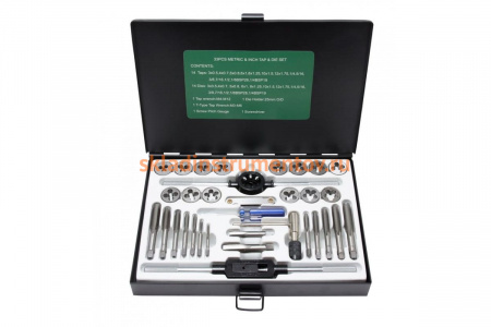 Набор метчиков и плашек ROCKFORCE 33 предмета RF-M033-3