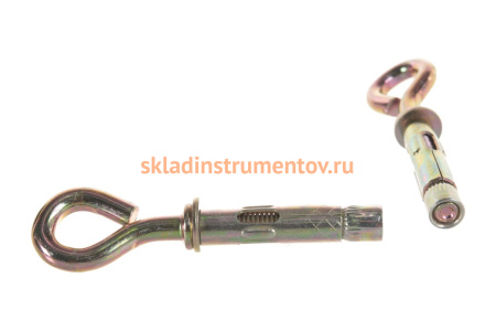 Анкерный болт с кольцом Зубр 8 x 40 мм, 60 шт, желтопассивированный, Профессионал 302392-08-040