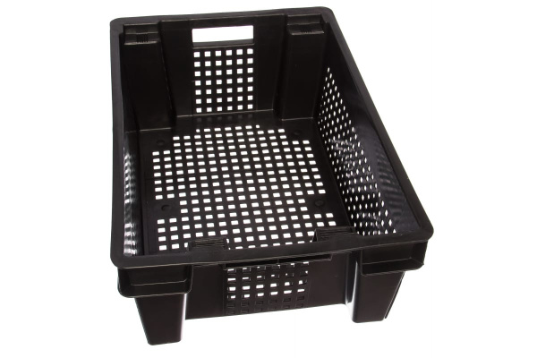 Ящик, 600x400x200мм черный, вес 1.4 кг Тара.ру 00342