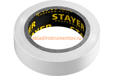 Изолента ПВХ STAYER Protect-10 10м 0,13х15 мм, белая 12291-W