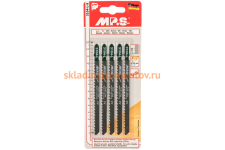Пилки T344D (132х110х4.0 мм; 5 шт.) по древесине и ДСП до 100 мм MPS 3104-L