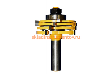 Фреза кромочная фальцевая (50.8 мм; хвостовик 12 мм; 4 диска) Энкор 10560