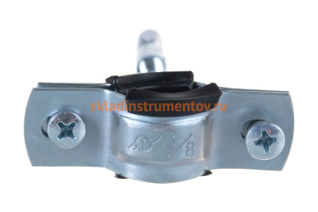 Сантехнический хомут для труб СИБРТЕХ 16-20, резиновый уплотнитель 48163