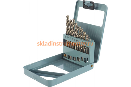 Набор сверл по металлу 2 - 8 мм, металлический короб, 13 шт. РемоКолор 36-8-301