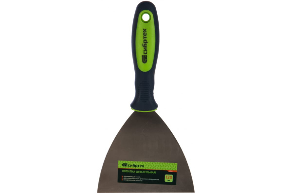 Шпательная лопатка из нержавеющей стали, 120 мм, 2-компонентная ручка СИБРТЕХ 85527