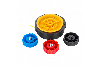 Триммерная катушка полуавтомат шестигранник HEX х 15,6 болт М6 правый М DENZEL 96365