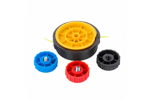 Триммерная катушка полуавтомат шестигранник HEX х 15,6 болт М6 правый М DENZEL 96365