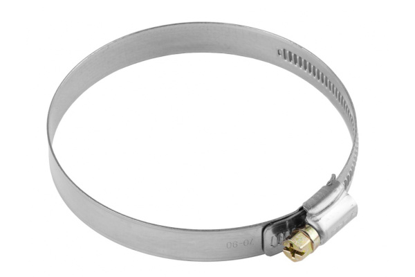 Хомуты "ЭКСПЕРТ" Зубр из нержавеющей стали с накатной лентой НЛ-12, 25-40 мм, 100 шт 37822-25-40-100