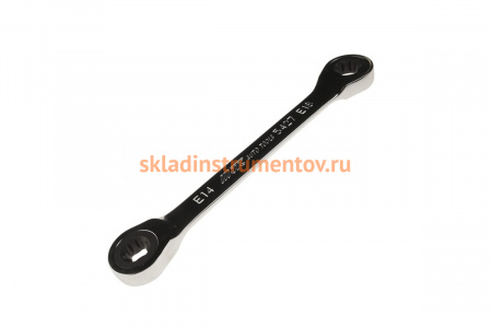 Накидной трещоточный ключ торкс E14xE18 JTC-5427
