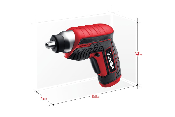 Аккумуляторная отвертка ЗУБР ViX 3.6 В ЗО-Е-3.6 Ли