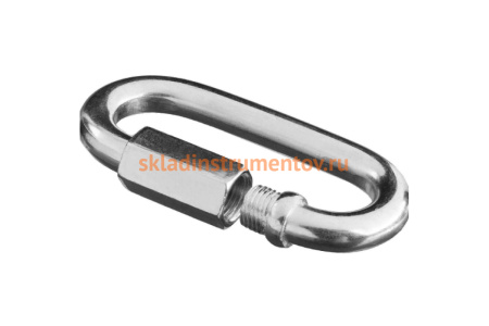 Карабин винтовой оцинкованный с муфтой 10 шт. (10 мм; ТФ5) Зубр 4-304535-10