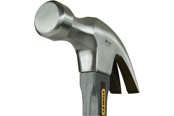 Молоток 570г / 20Oz Stanley Grey Fiberglass Curve Claw 1-51-628