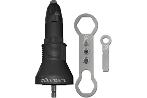 Насадка-заклепочник 2.4-4.8 мм для шуруповерта ПРАКТИКА 791-608