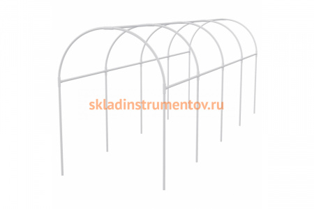 Пластиковый каркас парника PALISAD 3x1.1x1.2 м, дуга d20 мм, белый 63901