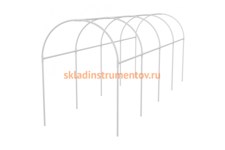 Пластиковый каркас парника PALISAD 3x1.1x1.2 м, дуга d20 мм, белый 63901