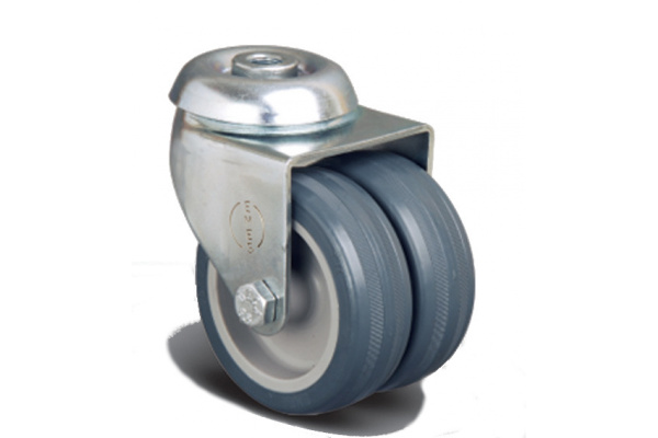 Колесо аппаратное сдвоенное под болт М10 75 мм MFK-TORG ET04-MKT-75