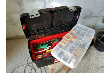 Ящик для инструментов 600x305x295мм +лоток + органайзер + 2 съемных органайзера Tayg 168000