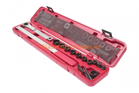 Универсальный набор инструментов для гибких поликлиновых ремней (4 предмета в кейсе) JTC 4682