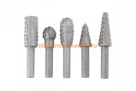 Набор шарошек по дереву 5 шт. MATRIX 70499