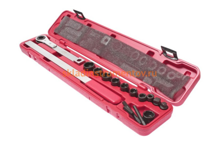 Универсальный набор инструментов для гибких поликлиновых ремней (4 предмета в кейсе) JTC 4682