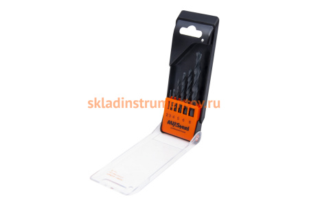 Набор сверл по металлу HSS-R 2-8 мм, 6 шт. AV Steel AV-801506