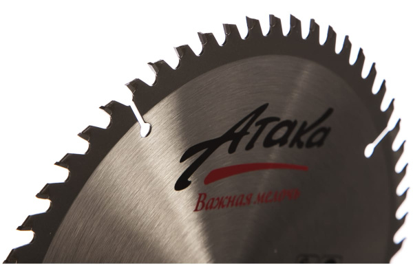 Диск пильный по дереву (210х30 мм; 60T; б/рез тон.) АТАКА 8078780