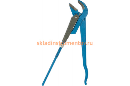 Трубный рычажный ключ ЗУБР ПРОФЕССИОНАЛ, изогнутые губки, цельнокованый, Сr-V, № 3, 2 27337-3_z01