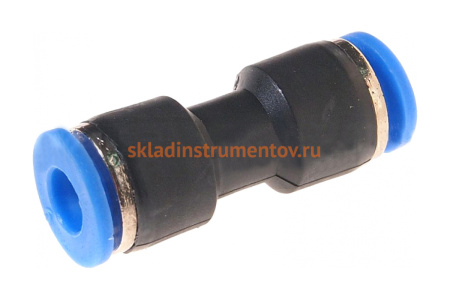 Фитинг-переходник Rockforce для пластиковых трубок 6x6 мм RF-SPU06