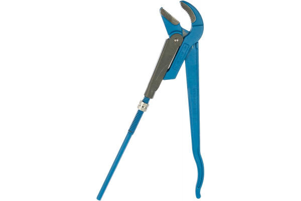 Трубный рычажный ключ ЗУБР ПРОФЕССИОНАЛ, изогнутые губки, цельнокованый, Сr-V, № 3, 2 27337-3_z01