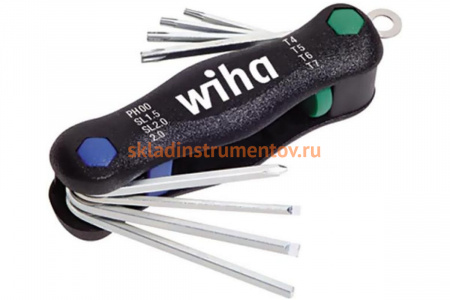 Набор шестигранных ключей TORX и отверток 8шт Wiha Mini PocketStar SB363 PM8X 27939