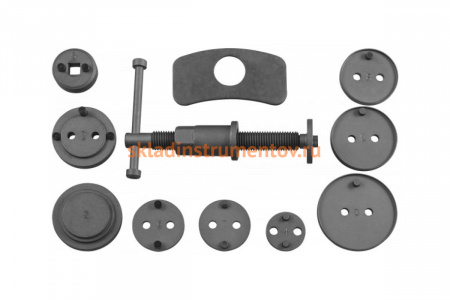 Комплект инструмента для развода поршней тормозных цилиндров, 11 предметов Jonnesway AN010001 47821