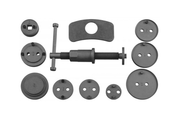 Комплект инструмента для развода поршней тормозных цилиндров, 11 предметов Jonnesway AN010001 47821