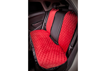 Накидка Airline Алькантара, задняя 3 предмета красная ASC-B-04