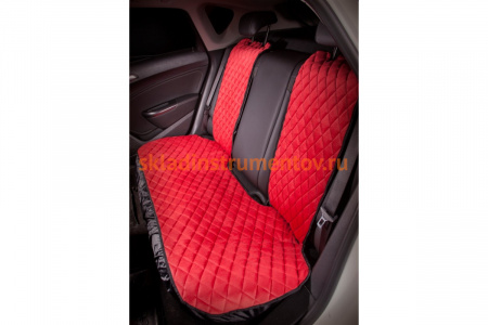 Накидка Airline Алькантара, задняя 3 предмета красная ASC-B-04