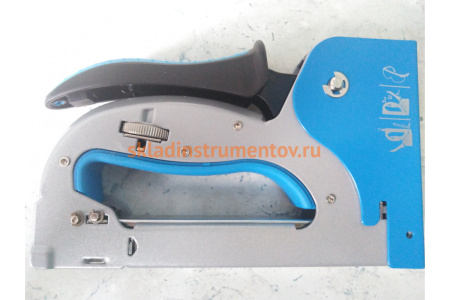 Металлический степлер БАРС регулировка удара, двухкомпонентная рукоятка 40003