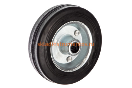 Колесо (100 мм; г/п 70 кг; резина/металл; игольчатый подшипник) ЗУБР 30936-100