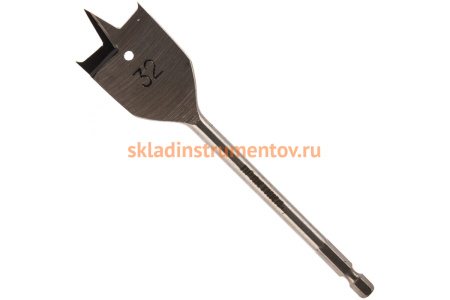 Сверло перовое по дереву (32х152 мм) ПРАКТИКА 032-836