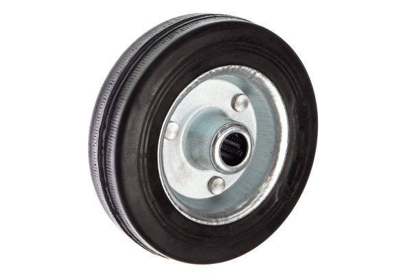 Колесо (100 мм; г/п 70 кг; резина/металл; игольчатый подшипник) ЗУБР 30936-100