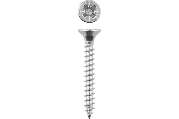 Шурупы ЗУБР универсальные для дерева, ДСП, ДВП, оцинкованные, PZ, 5,0х60мм, ТФ6, 9шт 4-300376-50-060