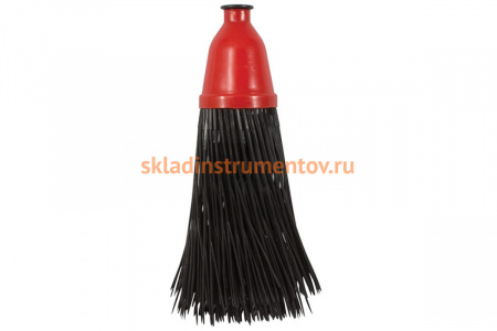 Пластиковая метла Оптима №10, круглая черная 120х380 мм КУРС 68064