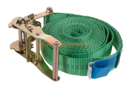 Стяжной ремень для крепления груза 5м, 1,0/2,0 т кольцевой РОМЕК 35.10.1.к 2000000005256