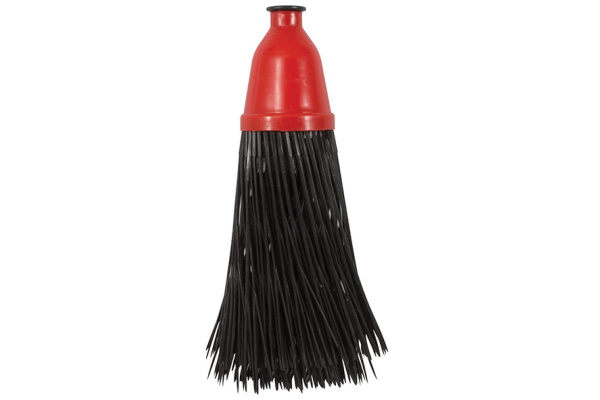 Пластиковая метла Оптима №10, круглая черная 120х380 мм КУРС 68064