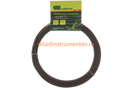Стальная проволока СИБРТЕХ 25 м, вязальная, термообработанная 1,4 мм 84910