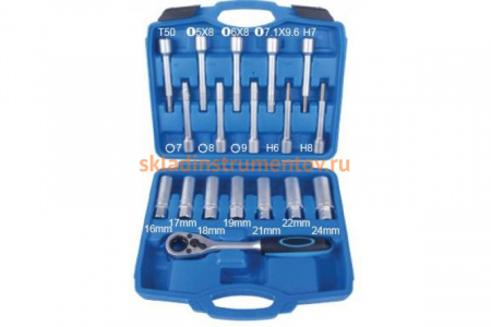 Набор инструментов для снятия и установки амортизаторов 18 предметов ROCKFORCE RF-3142L