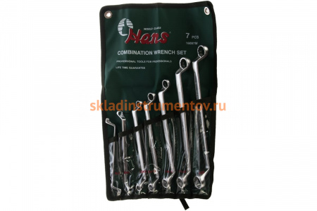 Комплект накидных ключей Hans 6-22мм 7шт 16097M